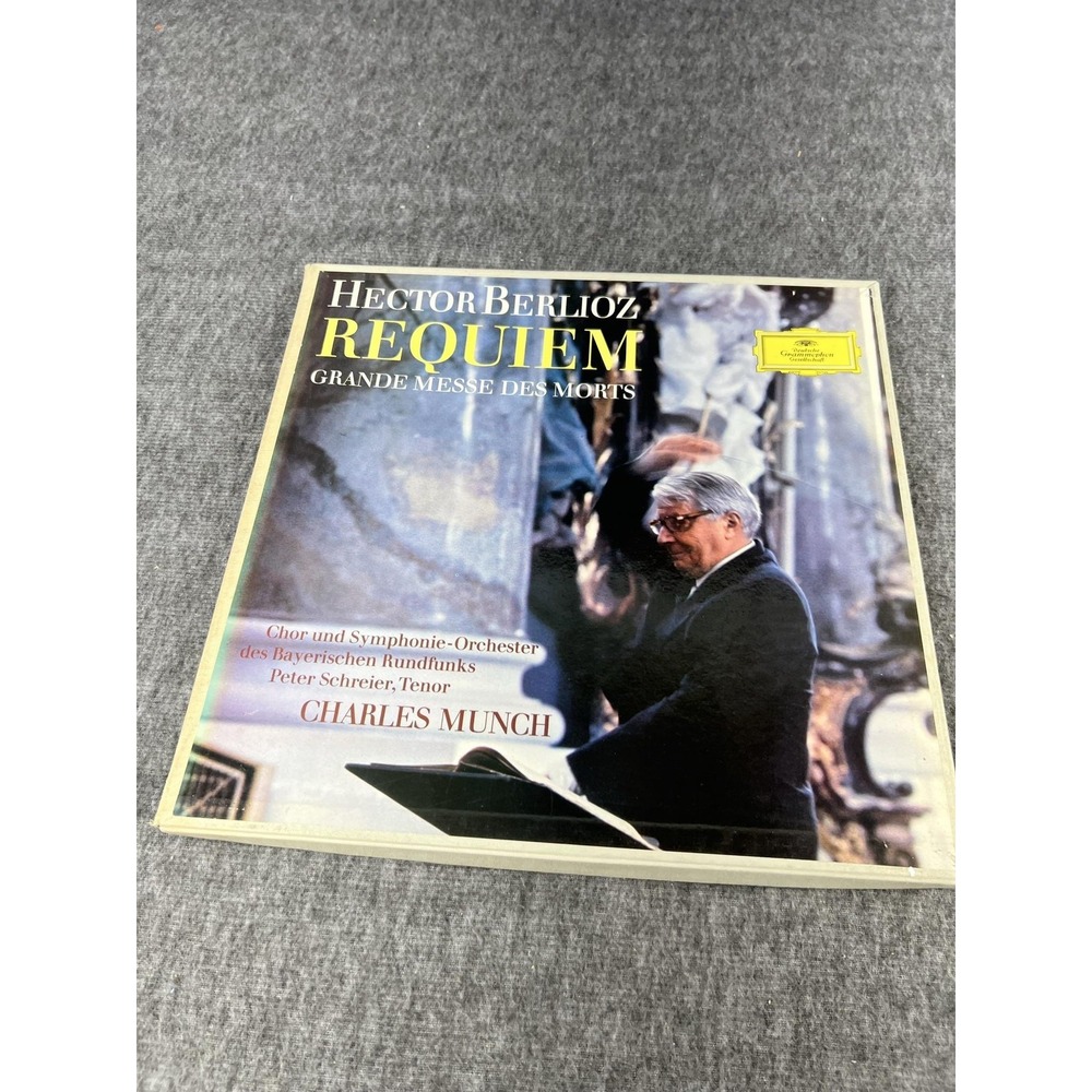 Berlioz Requiem Grande Messe Des Morts 2xLP Vinyl Munch DGG Germany 139 284/85